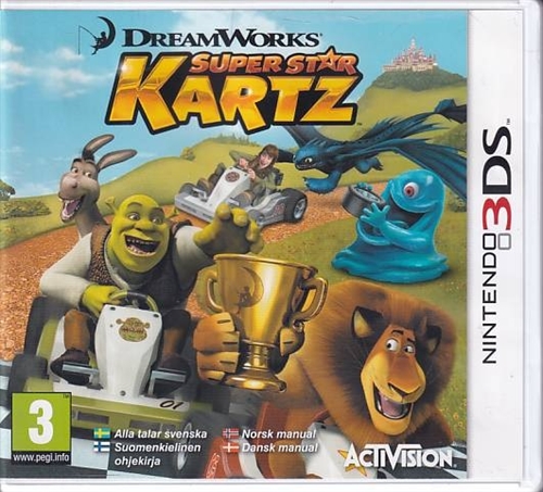 Dreamworks Super Star Kartz - Nintendo 3DS Spil - (A Grade) (Used) (Eng)